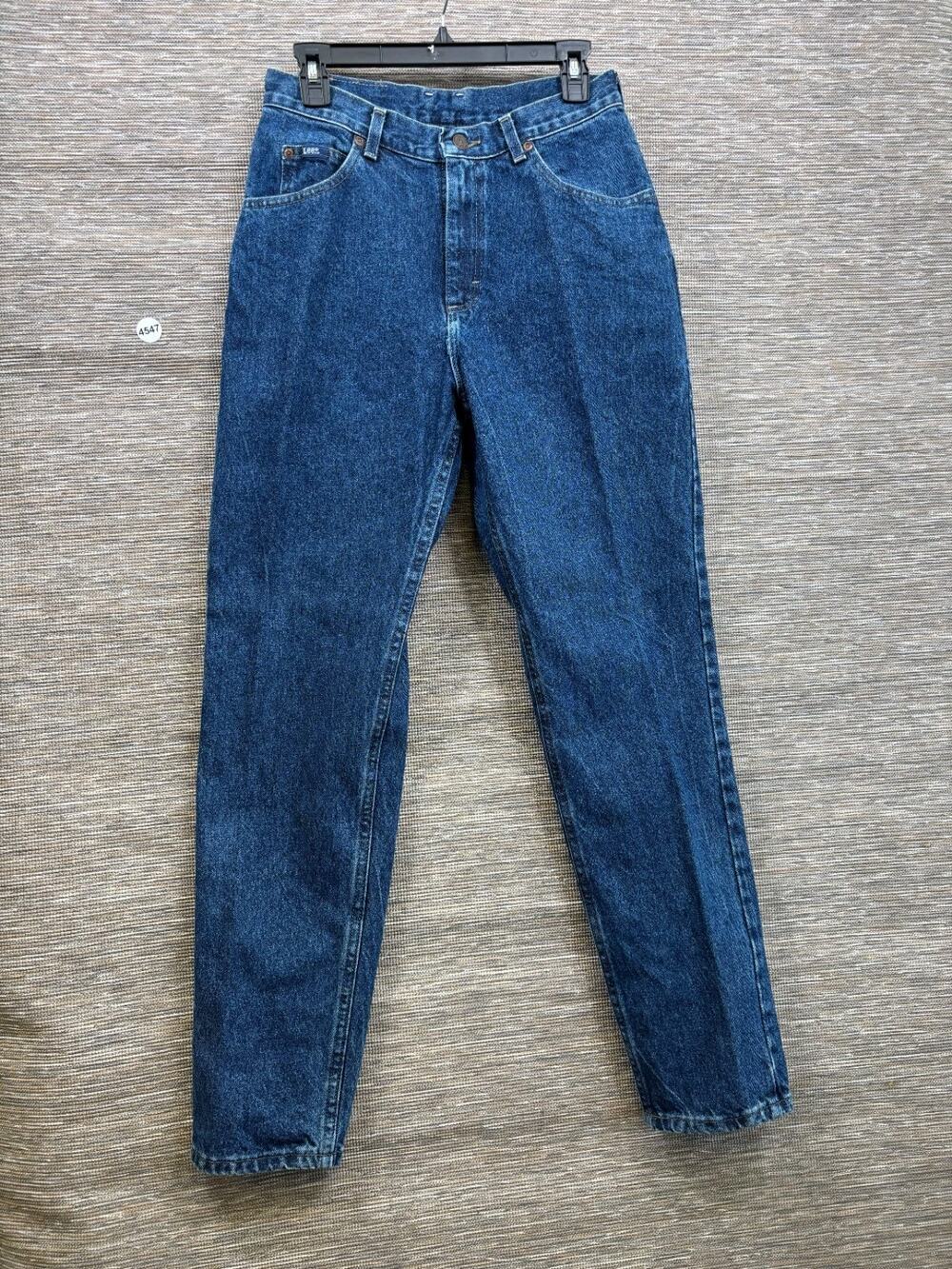 Lee Jeans Women’s Size 8M Blue High Rise Denim Tapered Leg Western Cowgirl